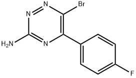 6-bromo-5-(4-fluorophenyl)-1,2,4-triazin-3-amine Structure