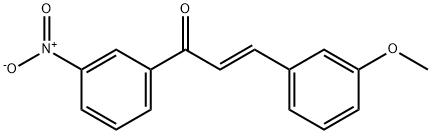 (2E)-3-(3-methoxyphenyl)-1-(3-nitrophenyl)prop-2-en-1-one Structure