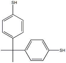 Benzenethiol, 4,4'-(1-methylethylidene)bis- Structure