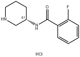 (S)-2-Fluoro-N-(piperidin-3-yl)benzamidehydrochloride Structure
