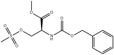 methyl N-((benzyloxy)carbonyl)-O-(methylsulfonyl)-L-serinate Structure