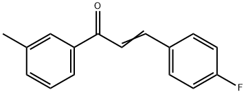 (2E)-3-(4-fluorophenyl)-1-(3-methylphenyl)prop-2-en-1-one Structure