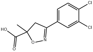 3-(3,4-dichlorophenyl)-5-methyl-4,5-dihydro-1,2-oxazole-5-carboxylic acid 구조식 이미지