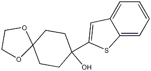 1,4-Dioxaspiro[4.5]decan-8-ol, 8-benzo[b]thien-2-yl- 구조식 이미지