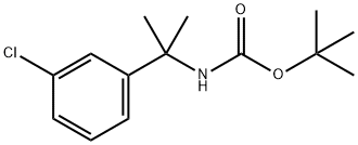 tert-Butyl N-[2-(3-chlorophenyl)propan-2-yl]carbamate Structure