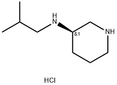 (R)-N-(2-Methylpropyl)piperidin-3-aminedihydrochloride 구조식 이미지