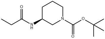 (S)-tert-Butyl 3-propanamidopiperidine-1-carboxylate Structure