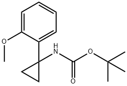 tert-Butyl N-[1-(2-methoxyphenyl)cyclopropyl]carbamate 구조식 이미지