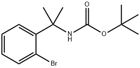 tert-Butyl N-[2-(2-bromophenyl)propan-2-yl]carbamate 구조식 이미지