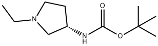 (S)-tert-Butyl 1-ethylpyrrolidin-3-ylcarbamate Structure