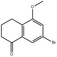 7-BROMO-5-METHOXY-1,2,3,4-TETRAHYDRONAPHTHALEN-1-ONE Structure