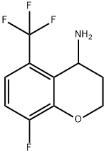 8-FLUORO-5-(TRIFLUOROMETHYL)CHROMANE-4-YLAMINE 구조식 이미지