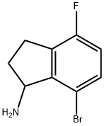 7-Bromo-4-fluoro-indan-1-ylamine Structure