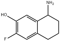 8-AMINO-3-FLUORO-5,6,7,8-TETRAHYDRONAPHTHALEN-2-OL 구조식 이미지