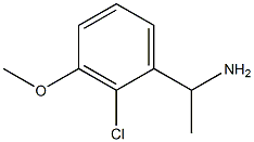 1-(2-CHLORO-3-METHOXY-PHENYL)-ETHYLAMINE Structure