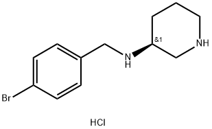 (S)-N-[(4-Bromophenyl)methyl]piperidin-3-amine dihydrochloride Structure