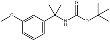 tert-Butyl N-[2-(3-methoxyphenyl)propan-2-yl]carbamate 구조식 이미지