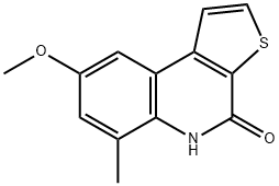 8-methoxy-6-methylthieno[2,3-c]quinolin-4(5H)-one Structure