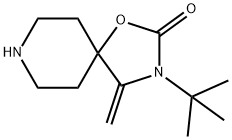3-(tert-butyl)-4-methylene-1-oxa-3,8-diazaspiro[4.5]decan-2-one Structure