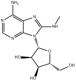 8-Methyaminoadenosine 구조식 이미지