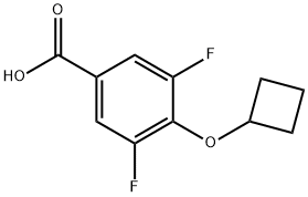 4-Cyclobutoxy-3,5-difluorobenzoic acid Structure