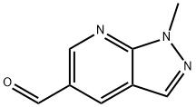 1-methyl-1H-pyrazolo[3,4-b]pyridine-5-carbaldehyde Structure