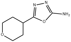 5-(Oxan-4-yl)-1,3,4-oxadiazol-2-amine Structure