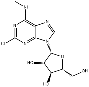 Adenosine, 2-chloro-N-methyl- 구조식 이미지