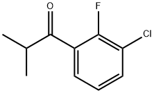 1-(3-CHLORO-2-FLUOROPHENYL)-2-METHYLPROPAN-1-ONE 구조식 이미지