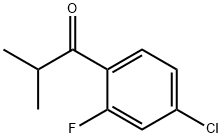 1-(4-CHLORO-2-FLUOROPHENYL)-2-METHYLPROPAN-1-ONE 구조식 이미지