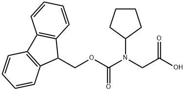 N-Fmoc-N-cyclopentylglycine Structure