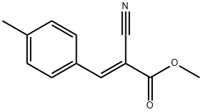 2-Propenoic acid, 2-cyano-3-(4-methylphenyl)-, methyl ester, (2E)- Structure