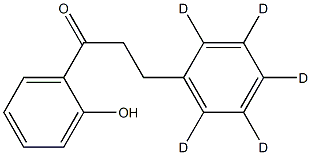 1-(2-hydroxyphenyl)-3-(2,3,4,5,6-pentadeuteriophenyl)propan-1-one 구조식 이미지