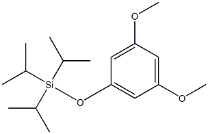 Silane, (3,5-dimethoxyphenoxy)tris(1-methylethyl)- 구조식 이미지