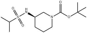 (R)-tert-Butyl 3-(propane-2-sulfonamido)piperidine-1-carboxylate Structure