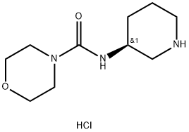 (S)-N-(Piperidin-3-yl)morpholine-4-carboxamide hydrochloride 구조식 이미지