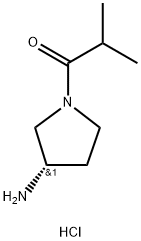 (S)-1-(3-Aminopyrrolidin-1-yl)-2-methylpropan-1-one hydrochloride Structure