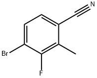 4-Bromo-3-fluoro-2-methylbenzonitrile Structure