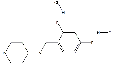 N-(2,4-Difluorobenzyl)piperidin-4-aminedihydrochloride Structure