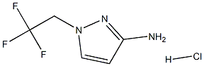 1-(2,2,2-Trifluoroethyl)-1H-pyrazol-3-amine hydrochloride Structure