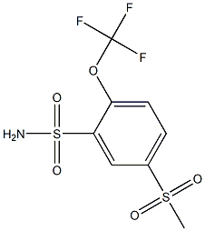 5-(METHYLSULFONYL)-2-(TRIFLUOROMETHOXY)BENZENESULFONAMIDE Structure