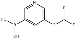 5-(difluoromethoxy)pyridin-3-ylboronic acid 구조식 이미지