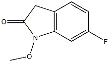6-fluoro-1-methoxyindolin-2-one 구조식 이미지