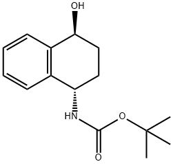 Tert-butyl ((1S,4S)-4-hydroxy-1,2,3,4-tetrahydronaphthalen-1-yl)carbamate 구조식 이미지