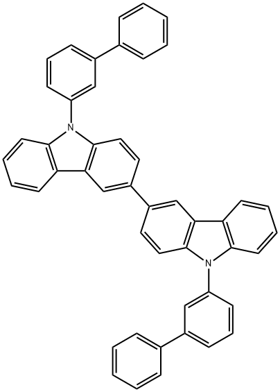 9,9'-Bis([1,1'-biphenyl]-3-yl)-3,3'-bi-9H-carbazole Structure