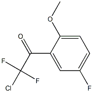 2-chloro-2,2-difluoro-1-(5-fluoro-2-methoxyphenyl)ethanone Structure