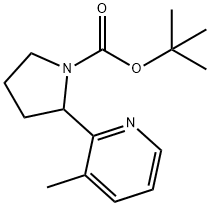tert-butyl2-(3-methylpyridin-2-yl)pyrrolidine-1-carboxylate Structure