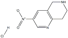 3-Nitro-5,6,7,8-tetrahydro-1,6-naphthyridine hydrochloride 구조식 이미지