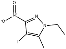 1-Ethyl-4-iodo-5-methyl-3-nitro-1H-pyrazole 구조식 이미지