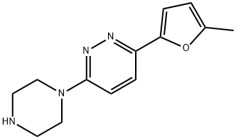 3-(5-methylfuran-2-yl)-6-(piperazin-1-yl)pyridazine 구조식 이미지